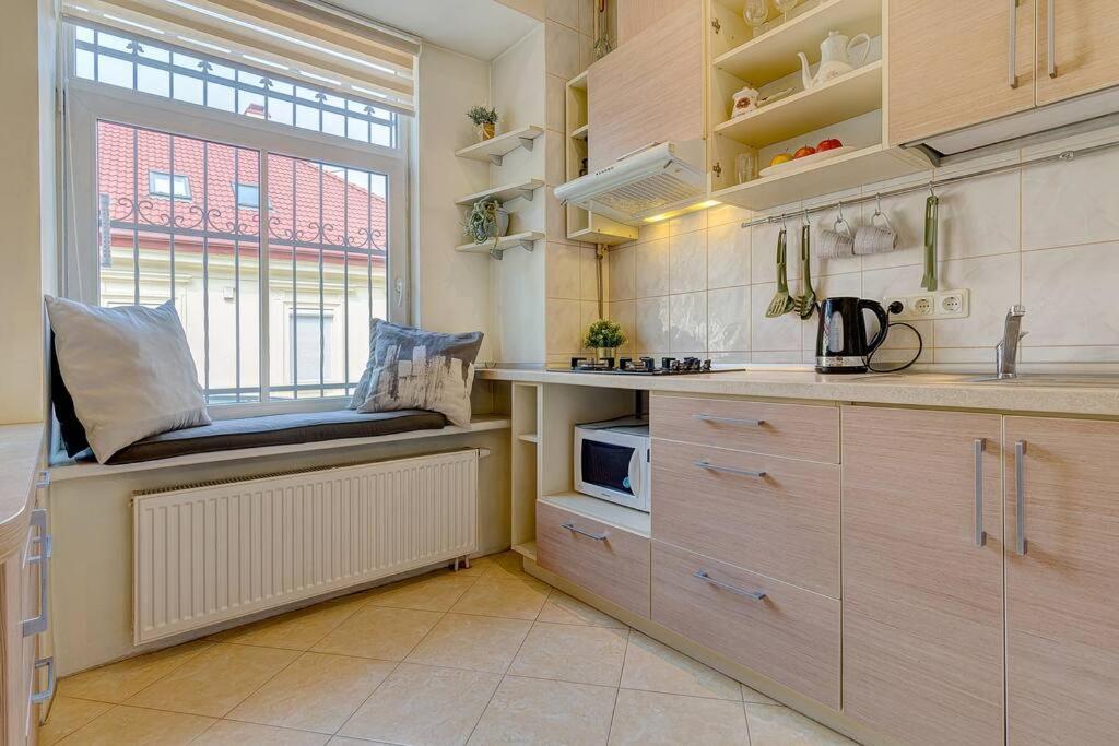 Private Entrance-2 Rooms-Old Town- Free Parking VNO Exterior foto